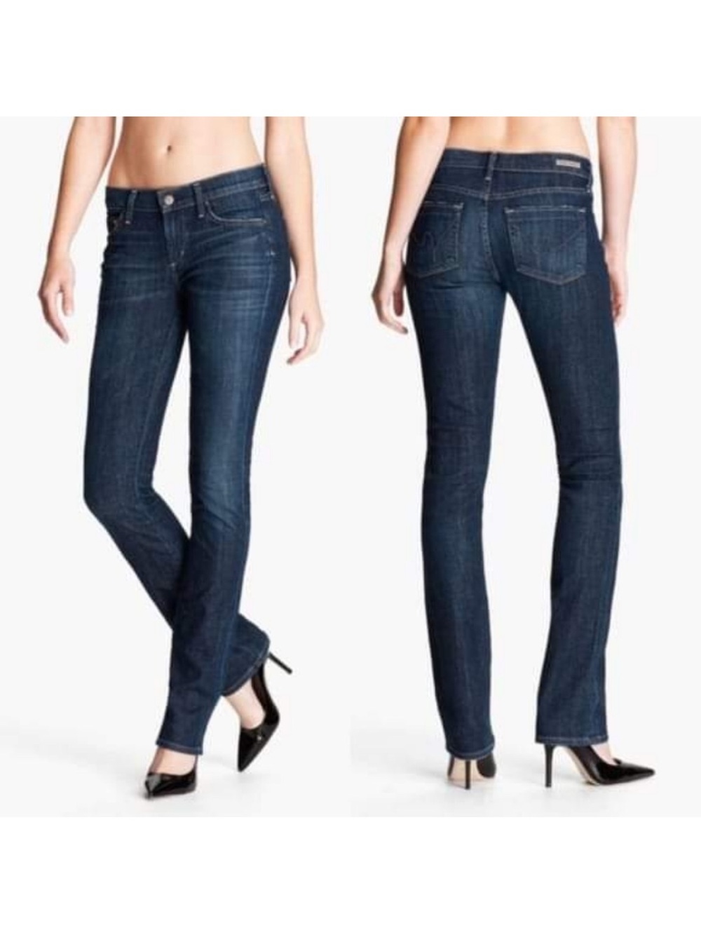 Citizens Of Humanity Dark Blue Straight Leg Jeans